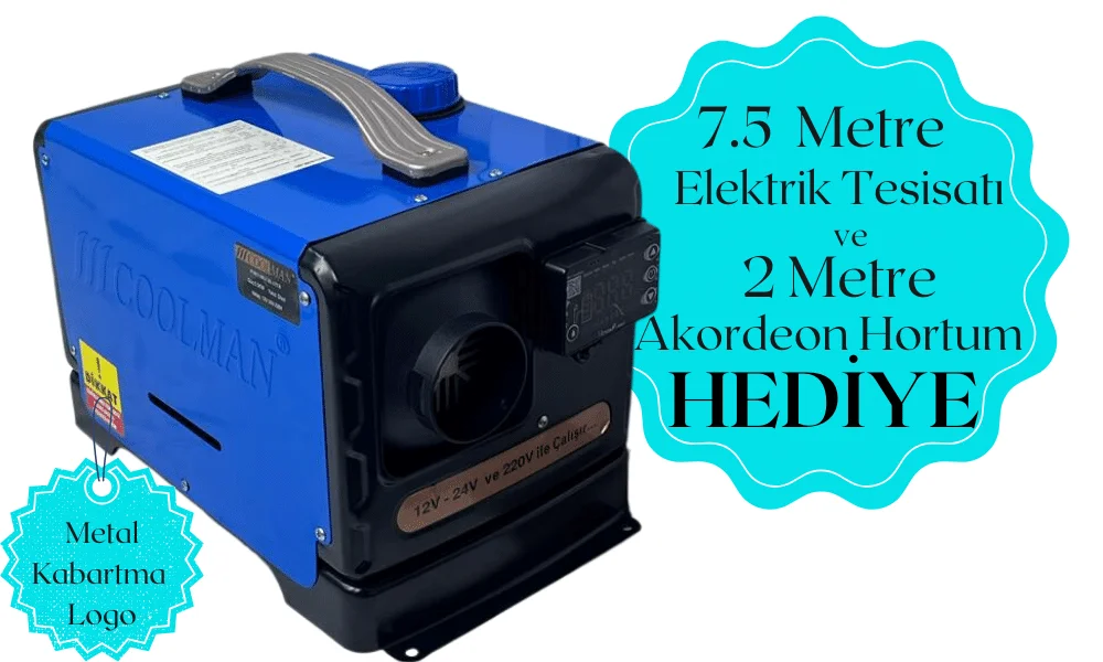 Coolman Webasto Tipi S44 Portatif Dizel Isıtıcı (5kW)
