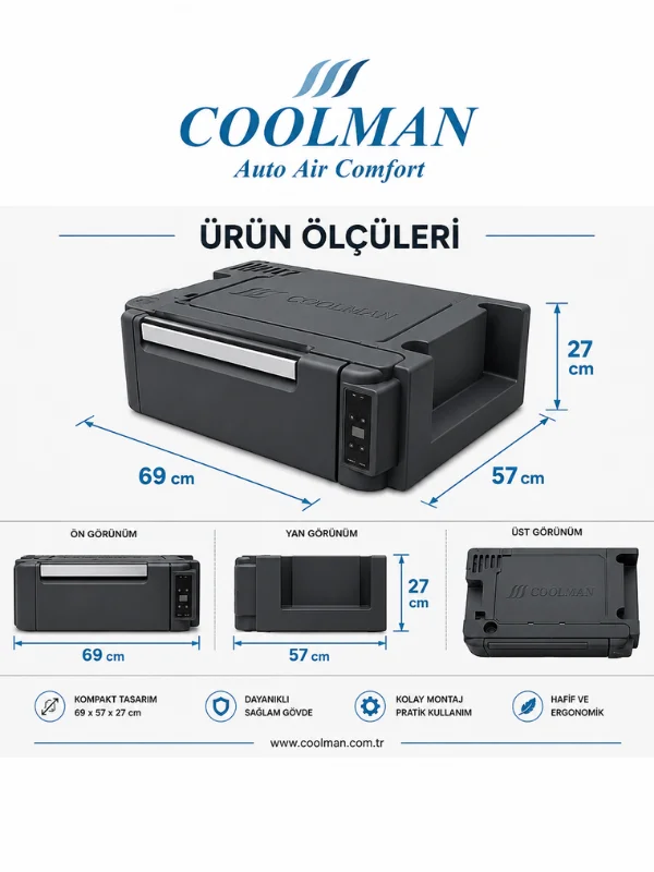 Coolman Axor Yatak Altı Buzdolabı